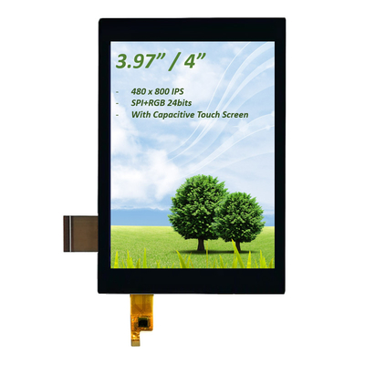PCAP TFT 디스플레이 4 인치 (3.97"), 4 인치 TFT LCD SPI+RGB 인터페이스 IPS 용량 터치 스크린