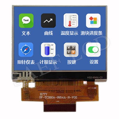 RTP와 MCU 인터페이스 IPS TFT LCD 2.6 &quot; 인치 480x320 가로 방향 인쇄