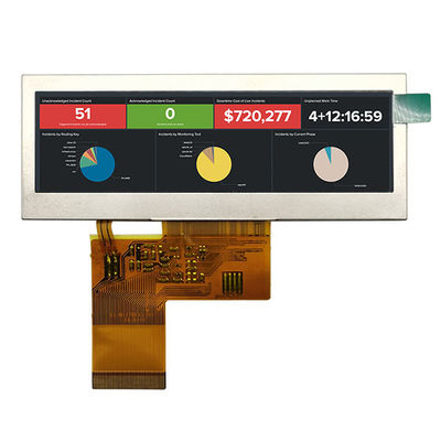 품질  3.9 Inch Bar Type TFT LCD , 40 Pin TFT Display RGB Interface 480x128 공장