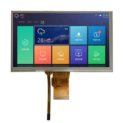 품질  7 Inch TFT LCD 800x480 Dots Display RGB 24 Bit Interface With Resistive Touch Panel 공장