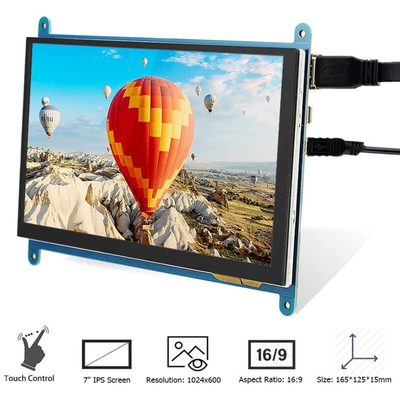 전기 용량 터치스크린을 가진 나무 딸기 파이 7 인치 HDMI TFT LCD 디스플레이