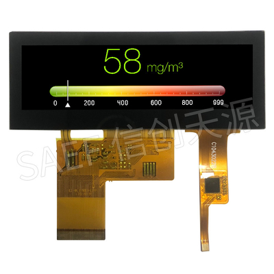 전기 용량 터치 스크린 40 핀과 480x128 3.9 인치 RGB TFT LCD 모듈