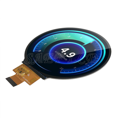 4인치 원형 자동차용 TFT LCD 디스플레이, 표면 밝기 1000nits