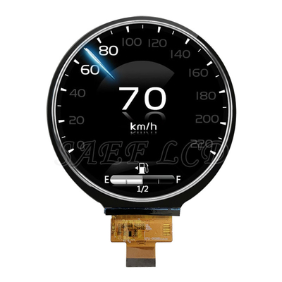 4인치 원형 자동차용 TFT LCD 디스플레이, 표면 밝기 1000nits