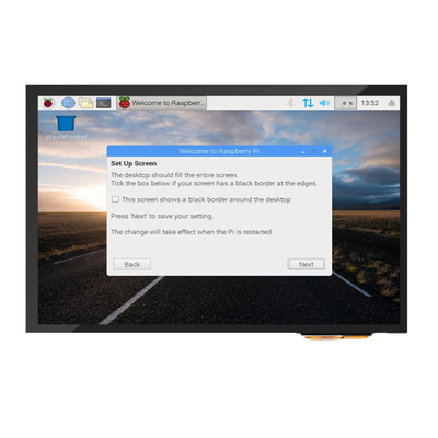 적합한 라즈베리 파이와 300 cd/m2-1000cd/m2 PCAP 터치 디스플레이 10.1 인치 HDMI