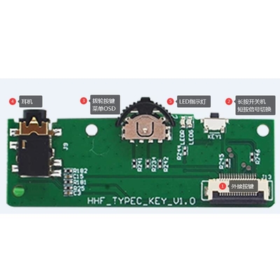 15.6 인치 HDMI TFT LCD는 C형 기능에 구축되는 것으로 제어 모듈을 드러냅니다