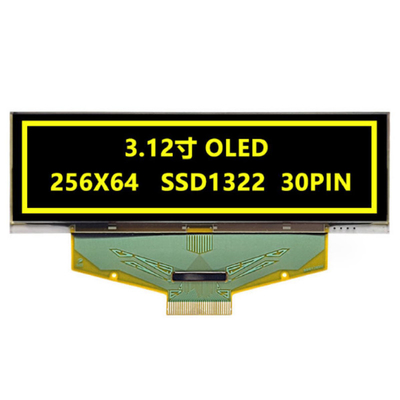 실내 OLED 디스플레이 모듈, 3.12" 256*64 점 OLED 디스플레이 모듈, OLED 디스플레이 모듈 컨트롤러