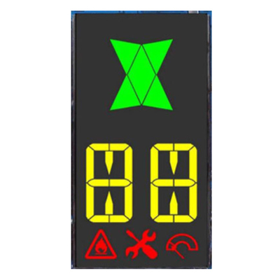 맞춤형 7 세그먼트 LCD 디스플레이 오존 애니온 살균 기계, 신선한 공기 컨트롤러, VA 검은 배경 LCD