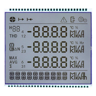 전기 에너지 미터 LCD, 세그먼트 LCD 화면 86 다기능 3단계 전기 에너지 미터