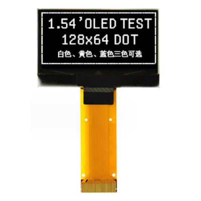 1.54인치 OLED SSD1309 모노크롬 디스플레이와 병렬 및 4 와이어 SPI 인터페이스