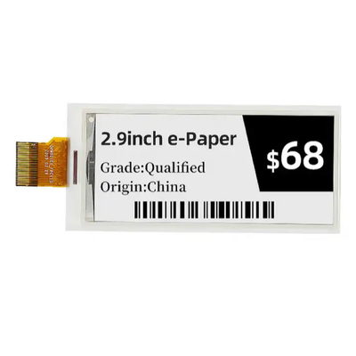 빠른 갱신 Eink 2.9 인치 296x128 해상도 검은색 흰색 빨간색 E- 잉크 Epaper 디스플레이 모듈