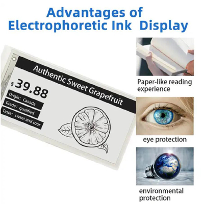 빠른 갱신 Eink 2.9 인치 296x128 해상도 검은색 흰색 빨간색 E- 잉크 Epaper 디스플레이 모듈