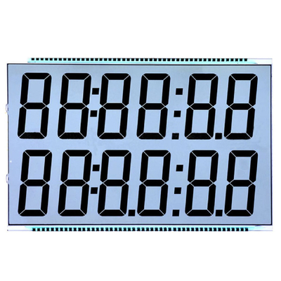 사용자 정의 세그먼트 LCD 디스플레이 완전 사용자 정의 TN 송신성 양적 광 온도 -30°C ~ 80°C 6 00 시 시청 방향
