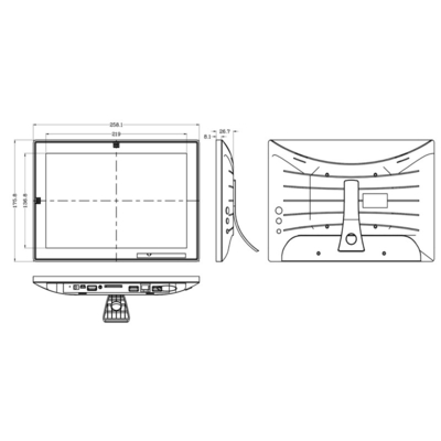 안드로이드 터치 화면 모니터 10.1 인치 RJ45 이더넷 &amp; 3G / 4G