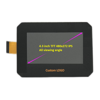 4.3 인치 TFT LCD 디스플레이 중국 제조업체 공급자, 350 니트 밝기로 4.3 인치 풍경 TFT LCD 모듈