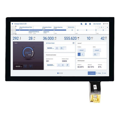 높은 밝기 1000Nits 15.6 인치 IPS TFT LCD 디스플레이 EDP 인터페이스와 FHD 해상도