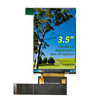 3.5는 &quot; RGB / MCU / SPI 인터페이스 TFT LCD 디스플레이 모듈과 TFT LCD 디스플레이 모듈 320x480 HVGA IPS 가득 찬 시야 각도로 조금씩 움직입니다