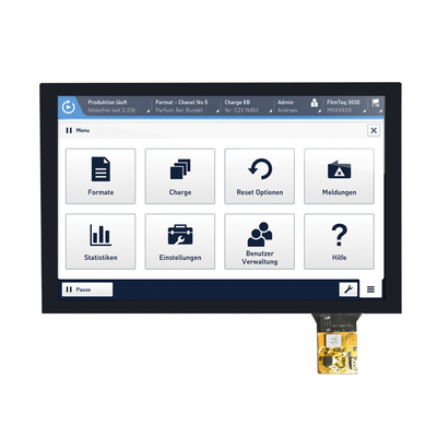 중국 공장 10.1 인치 TFT LCD 디스플레이 1280x800 픽셀 IPS 타입 LVDS CTP