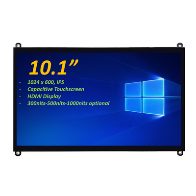 10.1" 1024x600 IPS PCAP 용량 터치 스크린 TFT LCD 지원 HDMI 커넥터