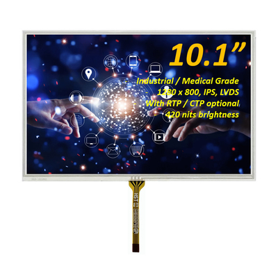 10.1인치 TFT LCD 디스플레이 1280x800 해상도