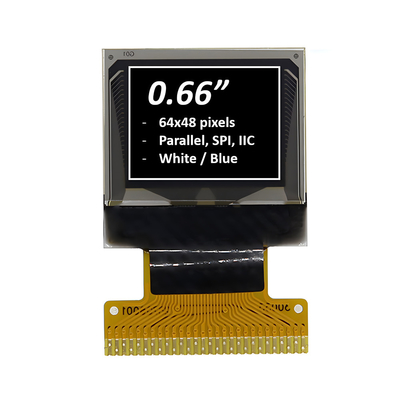 00.66인치 그래픽 OLED 디스플레이 모듈 64x48 픽셀 흰색/나색 선택