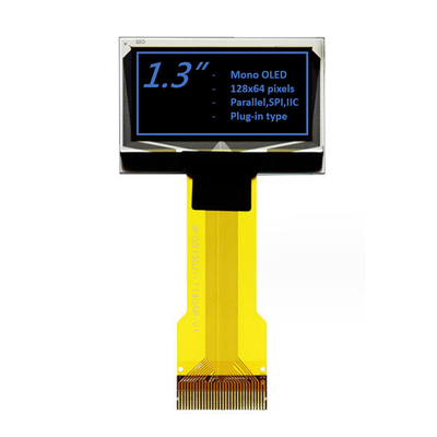 1.3인치 모노크롬 OLED 디스플레이 모듈 128x64 픽셀 화이트/블루 선택