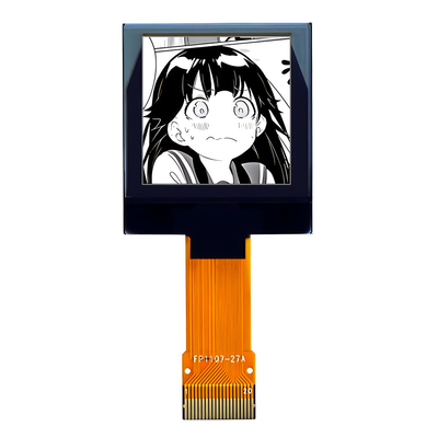 20 핀 1.12 인치 OLED 디스플레이 모듈 128x128 40mm 긴 ZIF 커넥터 병렬 SPI I2C