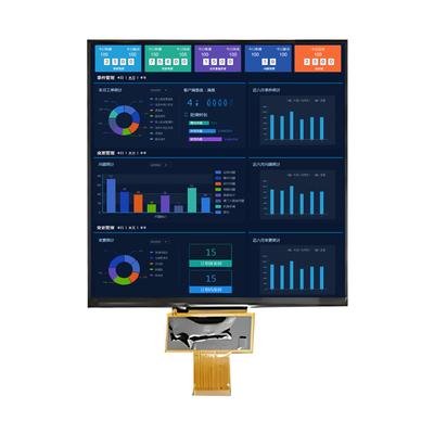햇빛으로 읽을 수 있는 7.6 인치 TFT LCD 디스플레이 1000 닛 800x800 픽셀 사각형형 IPS 화면