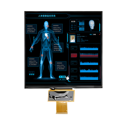 고 밝기 LCD 패널 1000 닛 7.6 인치 IPS 정사각형 TFT LCD 디스플레이 800x800 점 MIPI 인터페이스