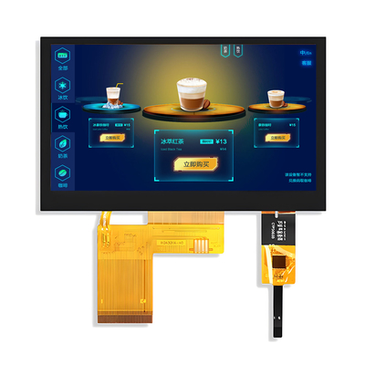 4.3 인치 800x480 점 PCAP TFT 디스플레이 용량 터치 스크린 RGB 인터페이스