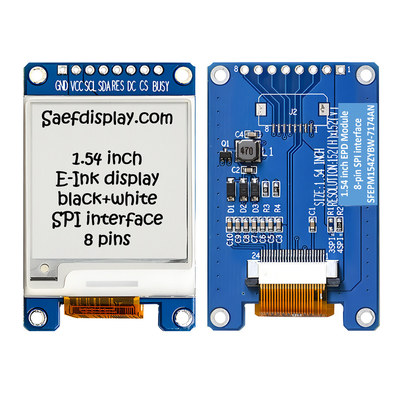 SPI 전자 잉크 디스플레이 1.5 인치 흑백 152x152 점 1.54&quot; 전자 종이 디스플레이