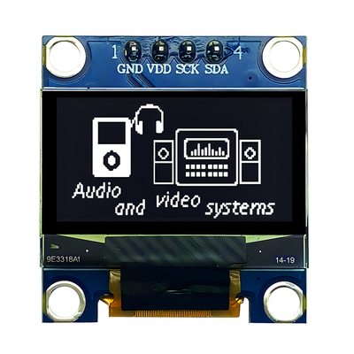 0.96인치 OLED 디스플레이 보드 모듈 12864 128X64 IIC I2C 드라이버 4 핀 라즈베리 파이 아두이노