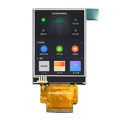 1000nits 2.8 인치 고 밝기 TFT LCD 디스플레이 240 X 320 점 IPS MCU 및 RGB 인터페이스