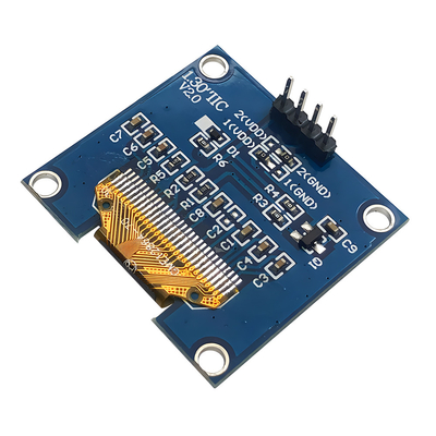 1.3-인치 128x64 점 매트릭스 OLED 4 핀 IIC I2C 인터페이스 SH1106 드라이버 IC 흰색/나색 글꼴 옵션