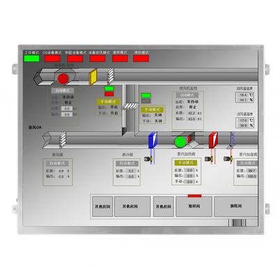고 밝기 10.4인치 IPS TFT LCD 디스플레이 800 니트 1024x768 해상도 LVDS 인터페이스