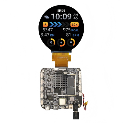 3.4인치 둥근 TFT LCD 광고 미디어 모니터 안드로이드 RK3566