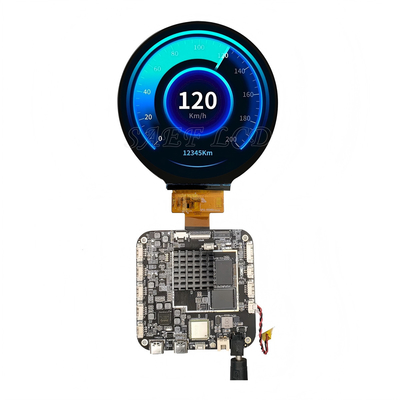 3.4인치 둥근 TFT LCD 광고 미디어 모니터 안드로이드 RK3566