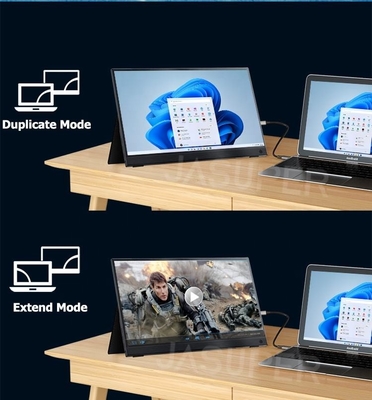 노트북용 휴대용 모니터 13.3 인치,FHD 1080P USB C 여행 모니터 컴퓨터용 외부, 킵 스탠드와 함께 두 번째 디스플레이 화면