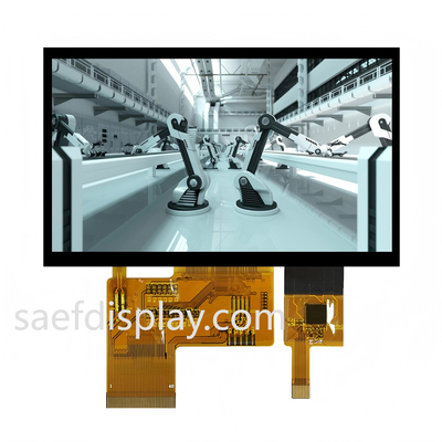 4.3" 1000nit IPS TFT LCD 480×272 RGB 커포시티브 터치 RGB 24비트 병렬 -30°C에서 +80°C (미국/독일)