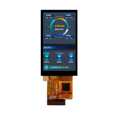 1.9" IPS TFT LCD 디스플레이 176x320 SPI/평행 인터페이스 ST7789P3 드라이버 -20°C~70°C 산업용