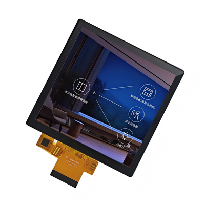 4인치 사각형 산업용 TFT LCD (720x720) PCAP 터치, -20°C~70°C 작동, RGB 인터페이스