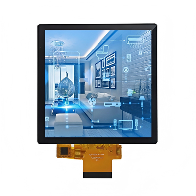 4인치 사각형 산업용 TFT LCD (720x720) PCAP 터치, -20°C~70°C 작동, RGB 인터페이스