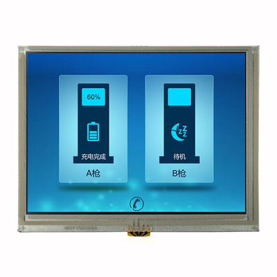 저항성 접촉 패널과 40 핀 색 5.6 인치 TFT LCD RGB 디스플레이