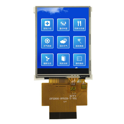 2.2 인치 ILI9225G SPI 및 RGB 터치 TFT LCD 스크린,2.2" QCIF TFT LCD 디스플레이 모듈