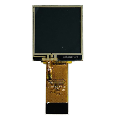 128x128 사각형 LCD 디스플레이 화면 1.44 인치 TFT LCD 8 비트 MPU 인터페이스 플러그링 타입 연결