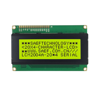 SFBM2004HX-A-Y 20x4 캐릭터 LCD 디스플레이 모듈 3V STN 노란색/녹색 SPLC780D 호환 kontrast 조정 VO 핀 쉬운 튜닝