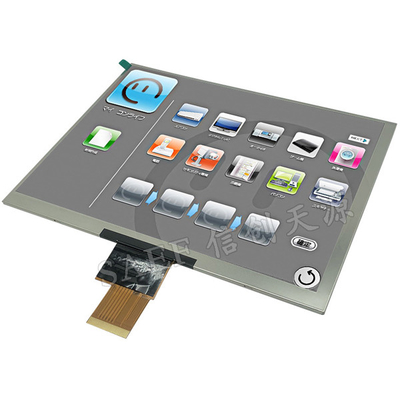 LVDS 인터페이스 8인치 IPS TFT LCD 모듈 1024x768 해상도 전체 관점