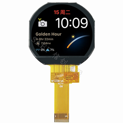 1.22 &quot; TFT LCD 스크린 240x204는 라운드 형상 IPS 가득 찬 시야 각도 SPI 인터페이스 TFT LCD 스크린에 점을 찍습니다