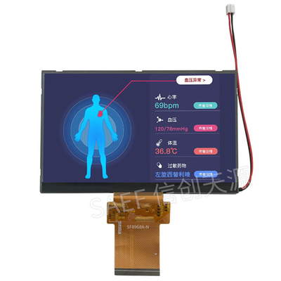 고정 헤드 디스크 전망 터치 스크린 LCD TFT 60 핀 5.7 " 인치 LVDS 인터페이스