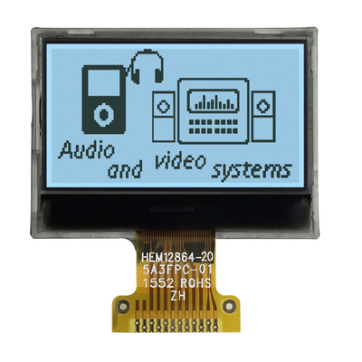 128x64 FSTN 그래픽 LCD 디스플레이 양성 LCD 12864 점 LCD 제조업체